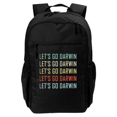 Lets Go Darwin Funny Sarcastic Trending Political Backpack