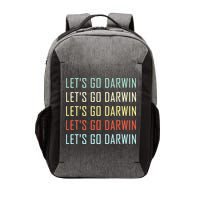 Lets Go Darwin Funny Sarcastic Trending Political Vector Backpack