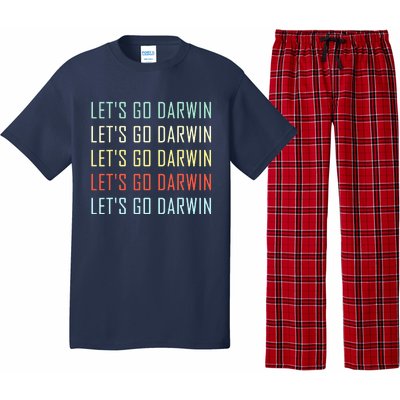 Lets Go Darwin Funny Sarcastic Trending Political Pajama Set