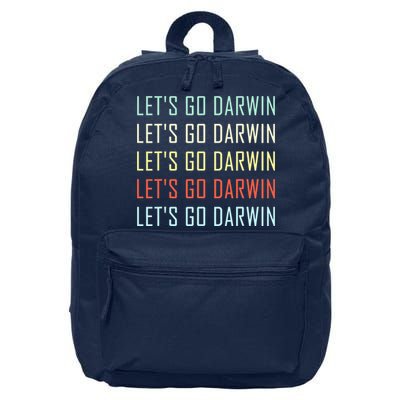 Lets Go Darwin Funny Sarcastic Trending Political 16 in Basic Backpack