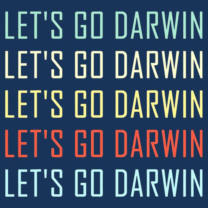 Lets Go Darwin Funny Sarcastic Trending Political Mesh Reversible Basketball Jersey Tank