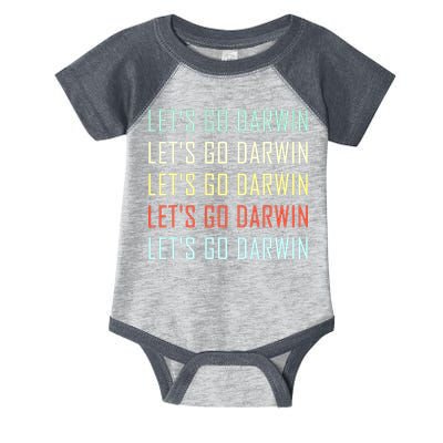 Lets Go Darwin Funny Sarcastic Trending Political Infant Baby Jersey Bodysuit