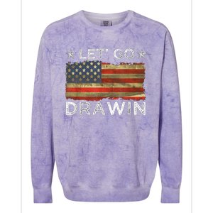 Lets Go Darwin Usa Flag Colorblast Crewneck Sweatshirt