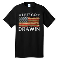 Lets Go Darwin Usa Flag Tall T-Shirt