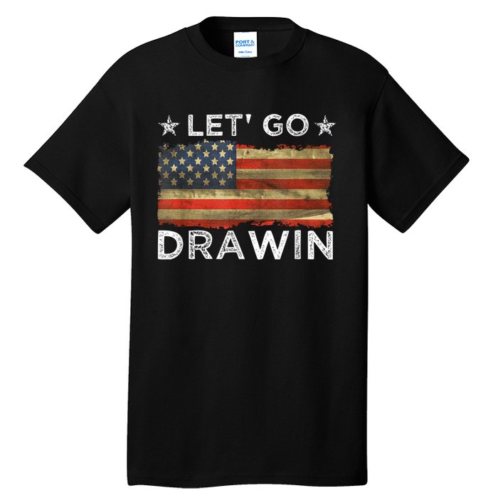 Lets Go Darwin Usa Flag Tall T-Shirt