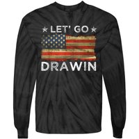 Lets Go Darwin Usa Flag Tie-Dye Long Sleeve Shirt