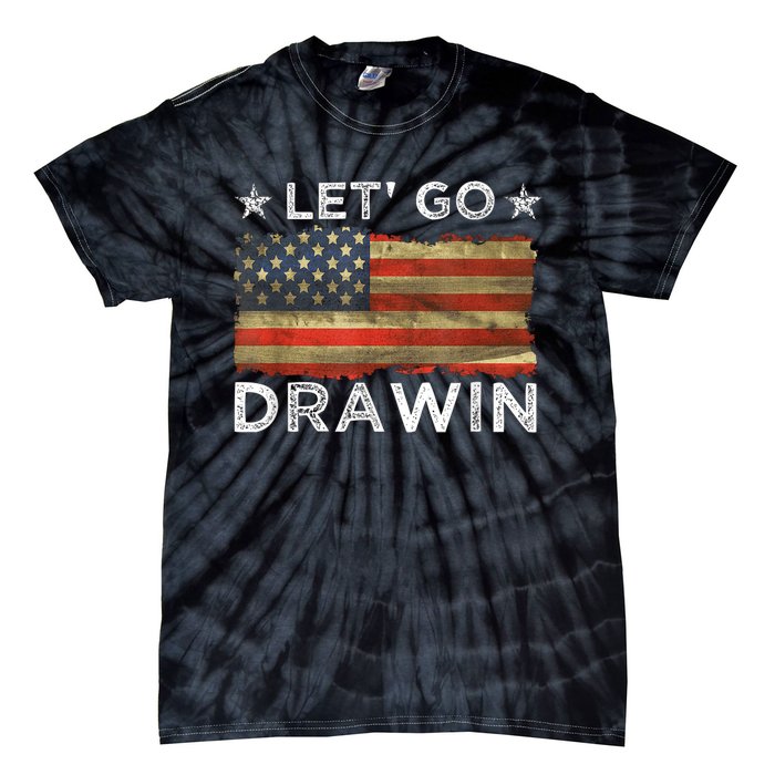 Lets Go Darwin Usa Flag Tie-Dye T-Shirt