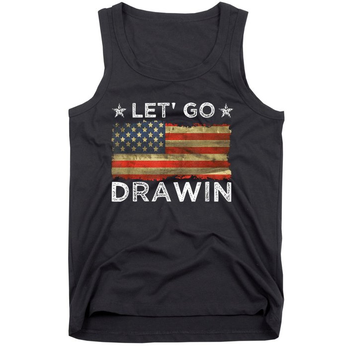 Lets Go Darwin Usa Flag Tank Top