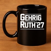 Lou Gehrig Day Lou Gehrig Ruth27 11oz C Handle Ceramic Mug