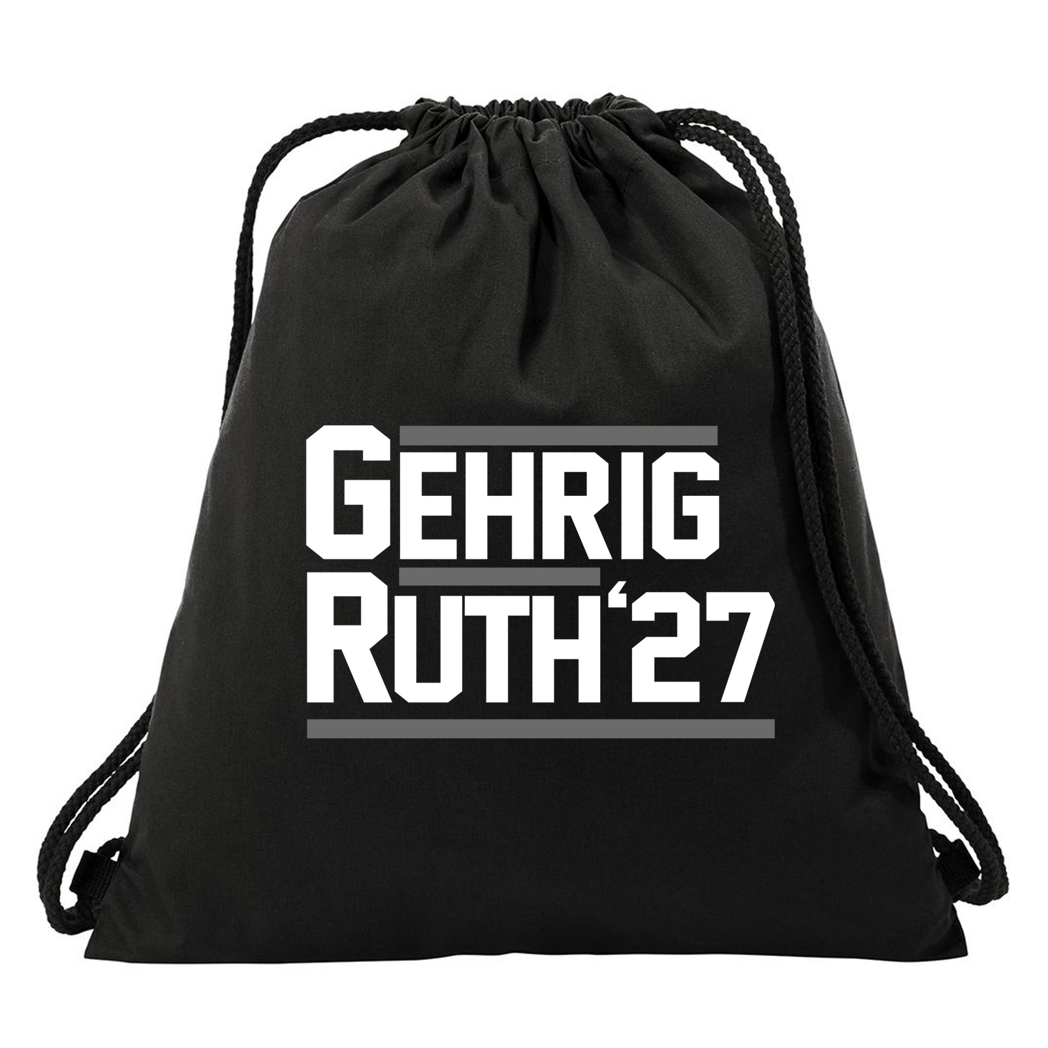Lou Gehrig Day Lou Gehrig Ruth27 Drawstring Bag