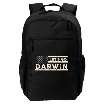 Lets Go Darwin US Flag Vintage Backpack