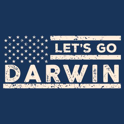 Lets Go Darwin US Flag Vintage T-Shirt