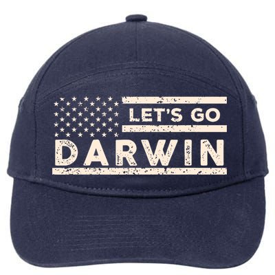 Lets Go Darwin US Flag Vintage 7-Panel Snapback Hat