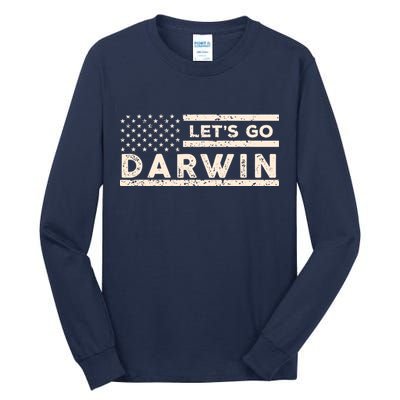 Lets Go Darwin US Flag Vintage Tall Long Sleeve T-Shirt