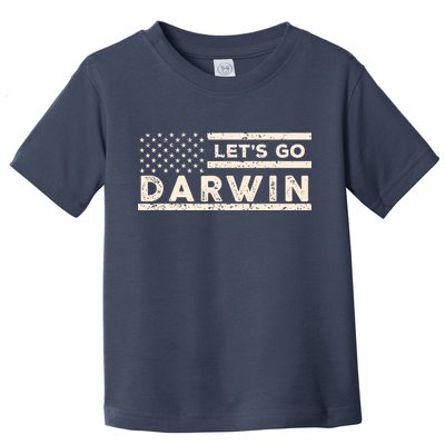 Lets Go Darwin US Flag Vintage Toddler T-Shirt