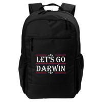 Lets Go Darwin Sarcastic Saying USA Flag Lets Go Darwin Backpack