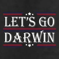 Lets Go Darwin Sarcastic Saying USA Flag Lets Go Darwin Microfiber Hand Towel