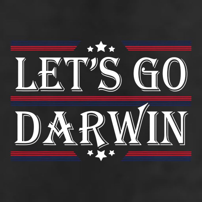 Lets Go Darwin Sarcastic Saying USA Flag Lets Go Darwin Microfiber Hand Towel