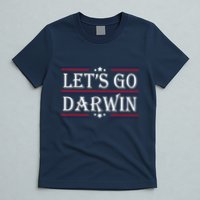 Lets Go Darwin Sarcastic Saying USA Flag Lets Go Darwin T-Shirt