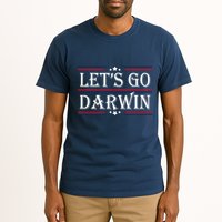 Lets Go Darwin Sarcastic Saying USA Flag Lets Go Darwin Tall T-Shirt