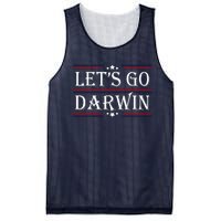 Lets Go Darwin Sarcastic Saying USA Flag Lets Go Darwin Mesh Reversible Basketball Jersey Tank