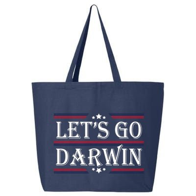 Lets Go Darwin Sarcastic Saying USA Flag Lets Go Darwin 25L Jumbo Tote
