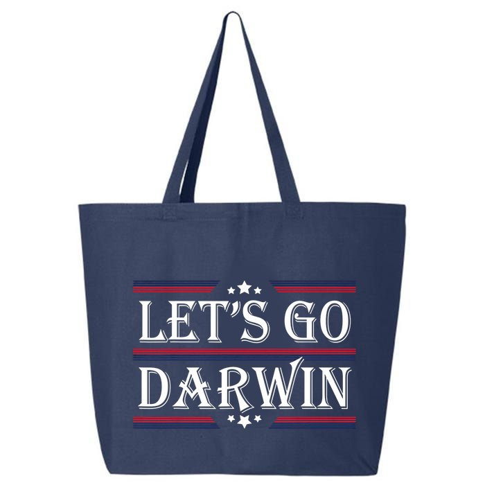 Lets Go Darwin Sarcastic Saying USA Flag Lets Go Darwin 25L Jumbo Tote
