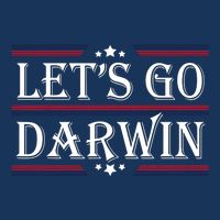 Lets Go Darwin Sarcastic Saying USA Flag Lets Go Darwin Pom Pom 12in Knit Beanie