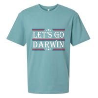 Lets Go Darwin Sarcastic Saying USA Flag Lets Go Darwin Sueded Cloud Jersey T-Shirt