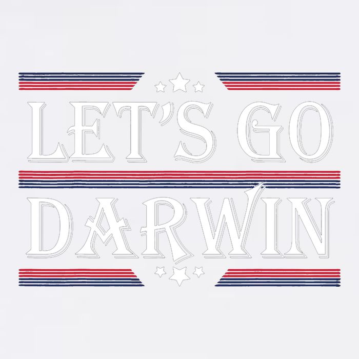 Lets Go Darwin Sarcastic Saying USA Flag Lets Go Darwin Garment-Dyed Sweatshirt