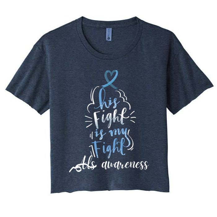 Lou Gehrig Disease ALS Awareness Month Celebration, Perfect For MND Patients Women's Crop Top Tee