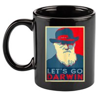 Lets Go Darwin Funny Sarcastic Hope Style 11oz C Handle Ceramic Mug