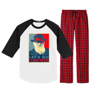 Lets Go Darwin Funny Sarcastic Hope Style Raglan Sleeve Pajama Set