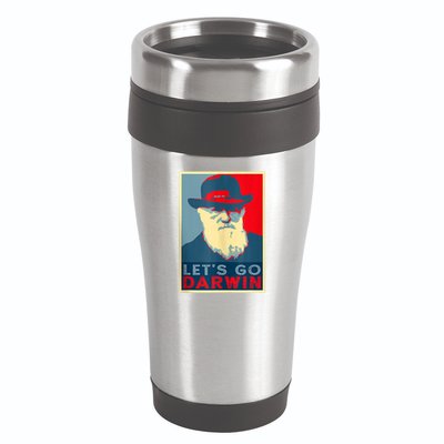 Lets Go Darwin Funny Sarcastic Hope Style 16oz Travel Tumbler