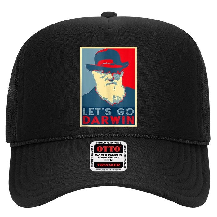 Lets Go Darwin Funny Sarcastic Hope Style Trucker Hat