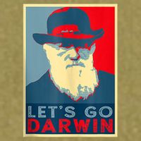 Lets Go Darwin Funny Sarcastic Hope Style Garment-Dyed Women's Muscle Tee