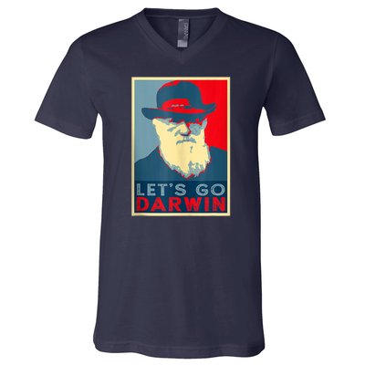 Lets Go Darwin Funny Sarcastic Hope Style V-Neck T-Shirt