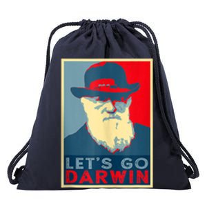 Lets Go Darwin Funny Sarcastic Hope Style Drawstring Bag