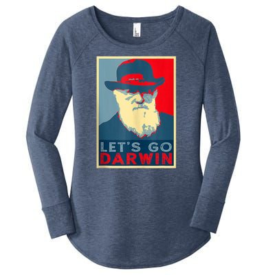 Lets Go Darwin Funny Sarcastic Hope Style Women's Perfect Tri Tunic Long Sleeve Shirt