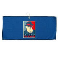 Lets Go Darwin Funny Sarcastic Hope Style Large Microfiber Waffle Golf Towel