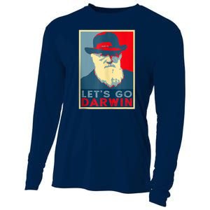 Lets Go Darwin Funny Sarcastic Hope Style Cooling Performance Long Sleeve Crew