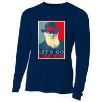 Lets Go Darwin Funny Sarcastic Hope Style Cooling Performance Long Sleeve Crew