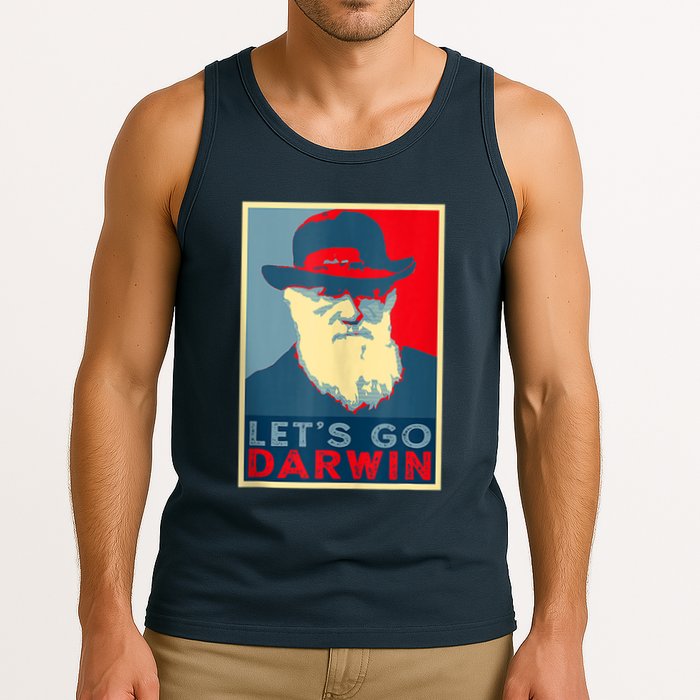 Lets Go Darwin Funny Sarcastic Hope Style Tank Top