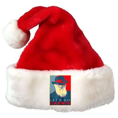 Lets Go Darwin Funny Sarcastic Hope Style Premium Christmas Santa Hat