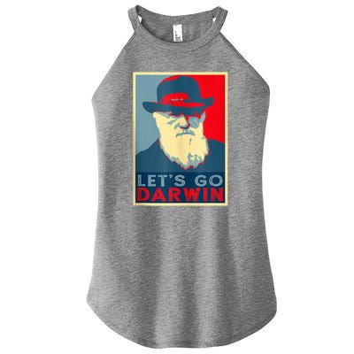 Lets Go Darwin Funny Sarcastic Hope Style Women’s Perfect Tri Rocker Tank