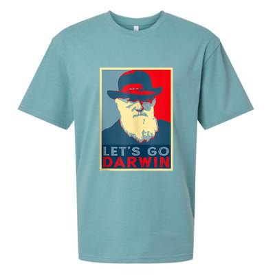 Lets Go Darwin Funny Sarcastic Hope Style Sueded Cloud Jersey T-Shirt