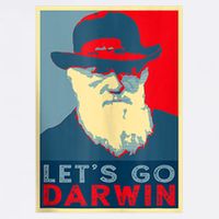 Lets Go Darwin Funny Sarcastic Hope Style Garment-Dyed Sweatshirt