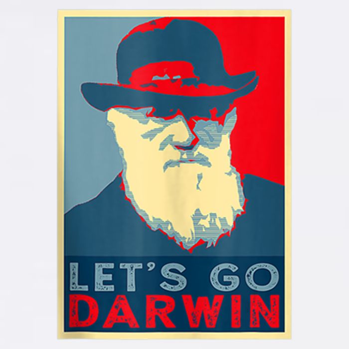 Lets Go Darwin Funny Sarcastic Hope Style Garment-Dyed Sweatshirt