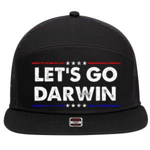 LetS Go Darwin 7 Panel Mesh Trucker Snapback Hat