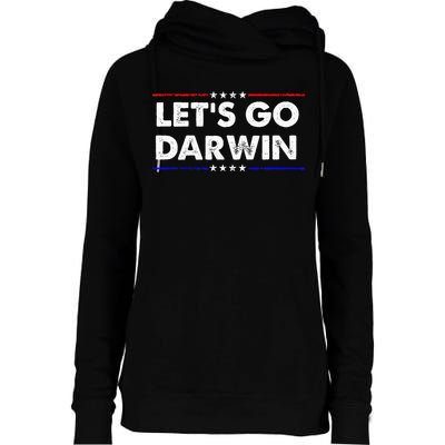 LetS Go Darwin Womens Funnel Neck Pullover Hood